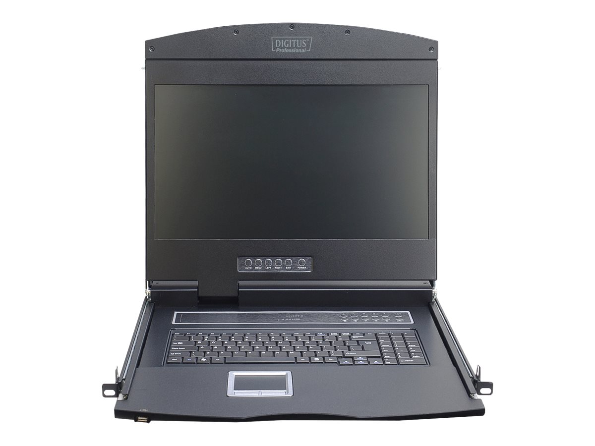 Digitus Modular console with 19 TFT (48,3cm), 1-port KVM & Touchpad, italian keyboard