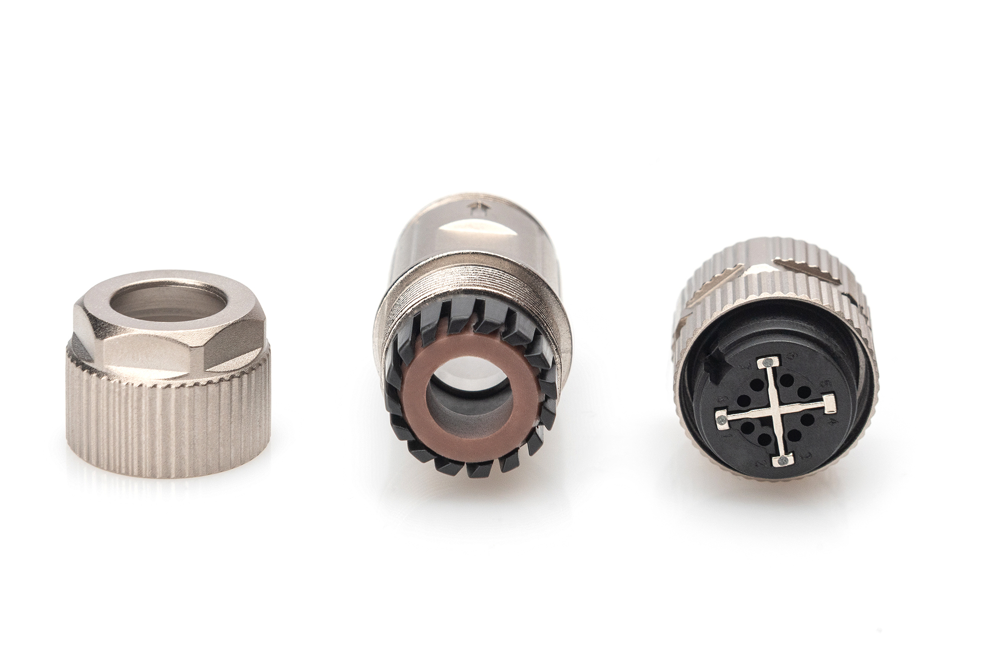 DIGITUS CAT 6A, feldkonfektionierbar, M12-Buchse X-kodiert IP67