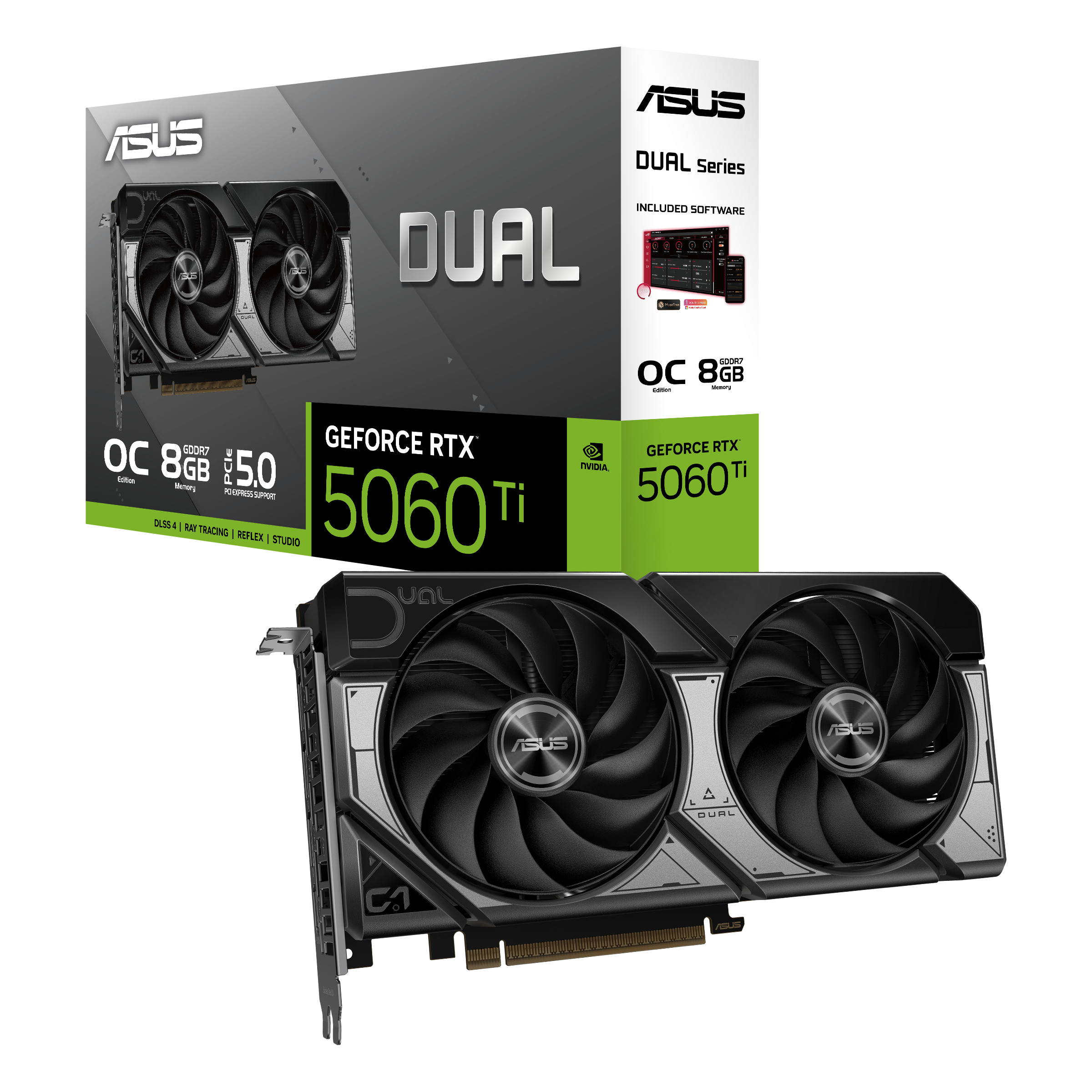 ASUS Dual -RTX5060TI-O8G NVIDIA GeForce RTX 5060 Ti 8 GB GDDR7