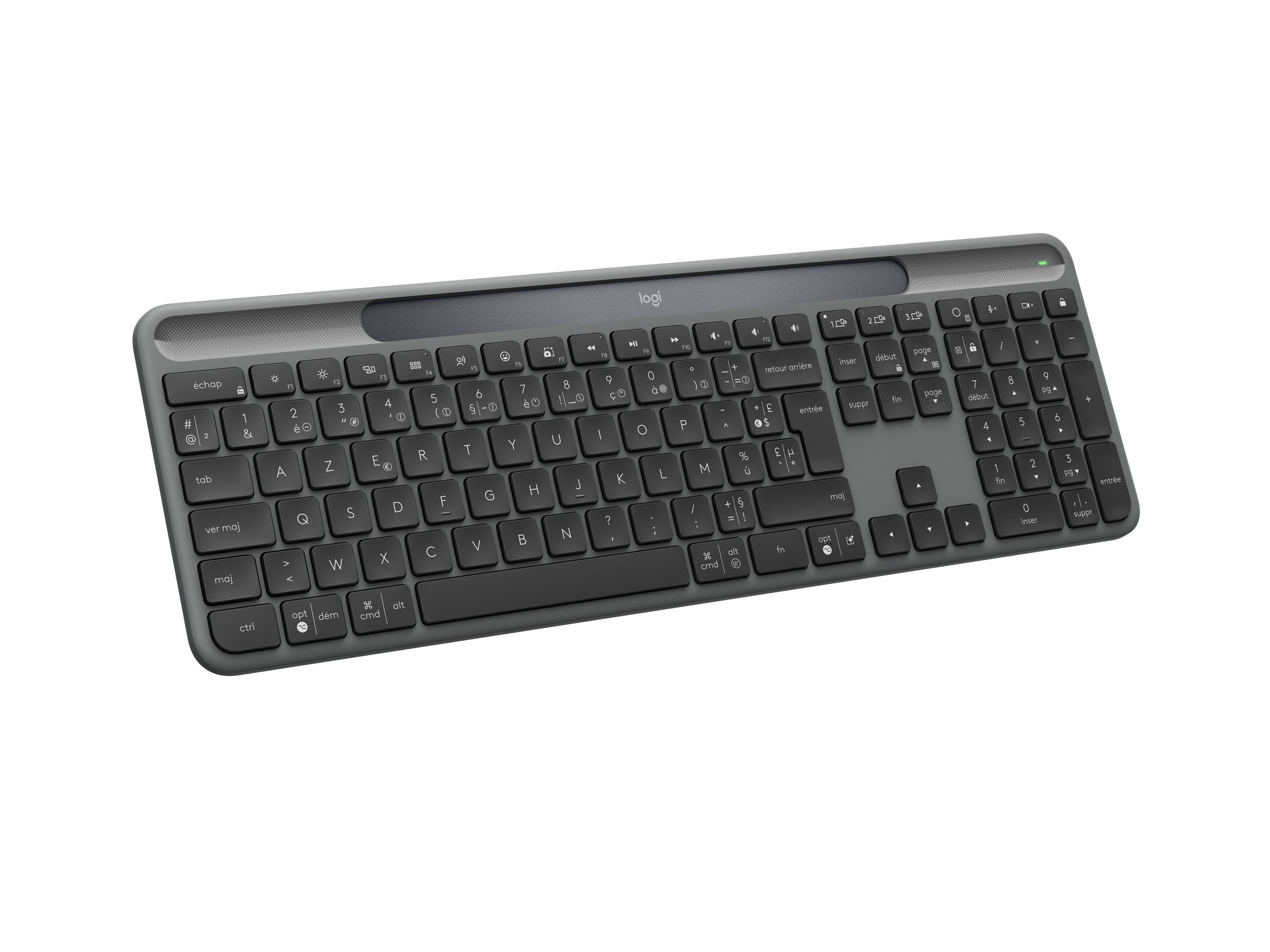 Logitech 920-013774 teclado RF Wireless + Bluetooth AZERTY Franc�s Grafito