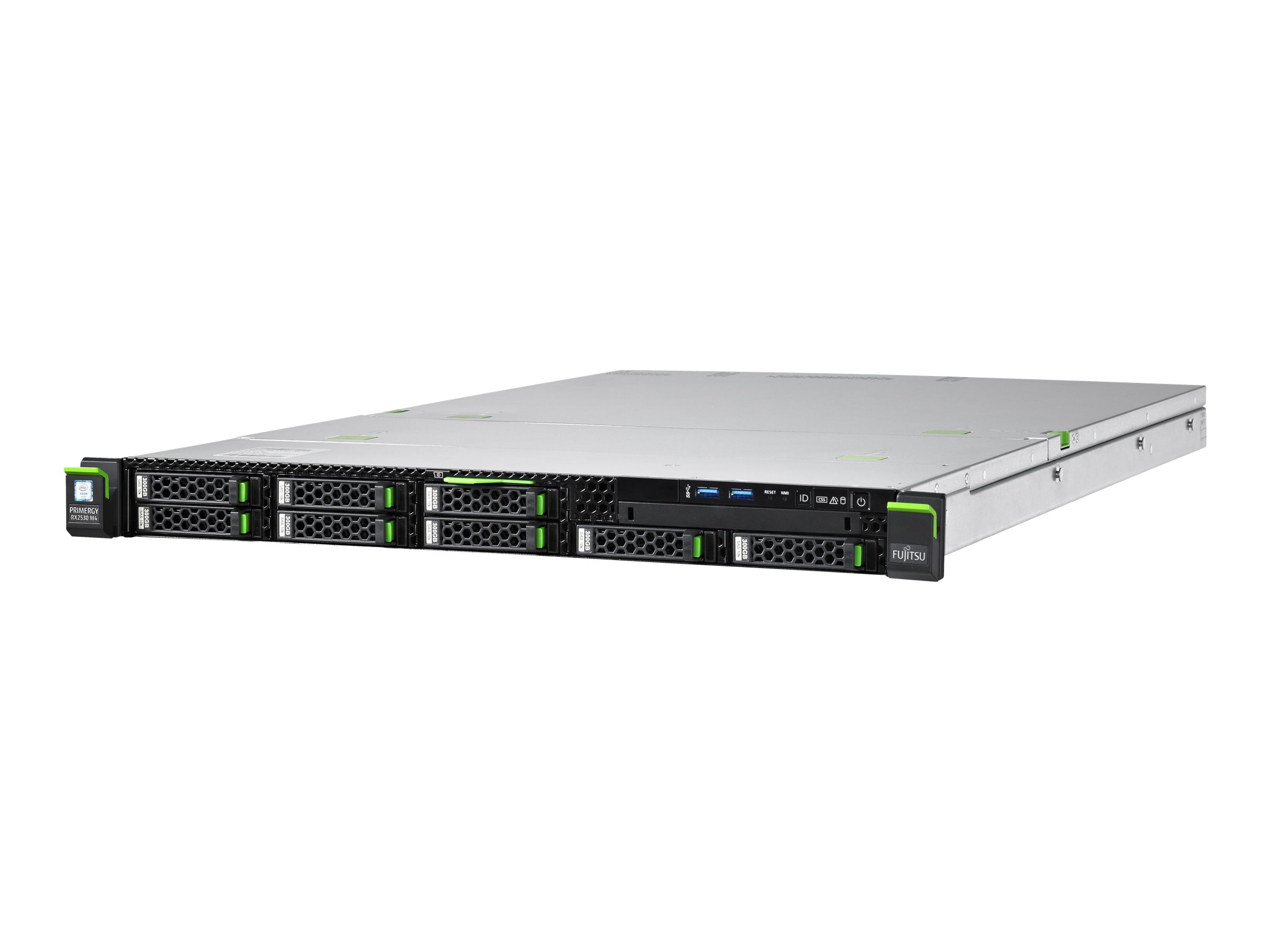 Fujitsu PRIMERGY RX2530 M4 - Server - Rack-Montage - 1U - zweiweg - 1 x Xeon Gold 6234 / 3.3 GHz - RAM 32 GB - SATA - Hot-Swap 6.4 cm (2.5)