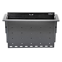 StarTech.com BOX4MODULE organizer per cavi Scrivania Scatola portacavi Nero 1 pz