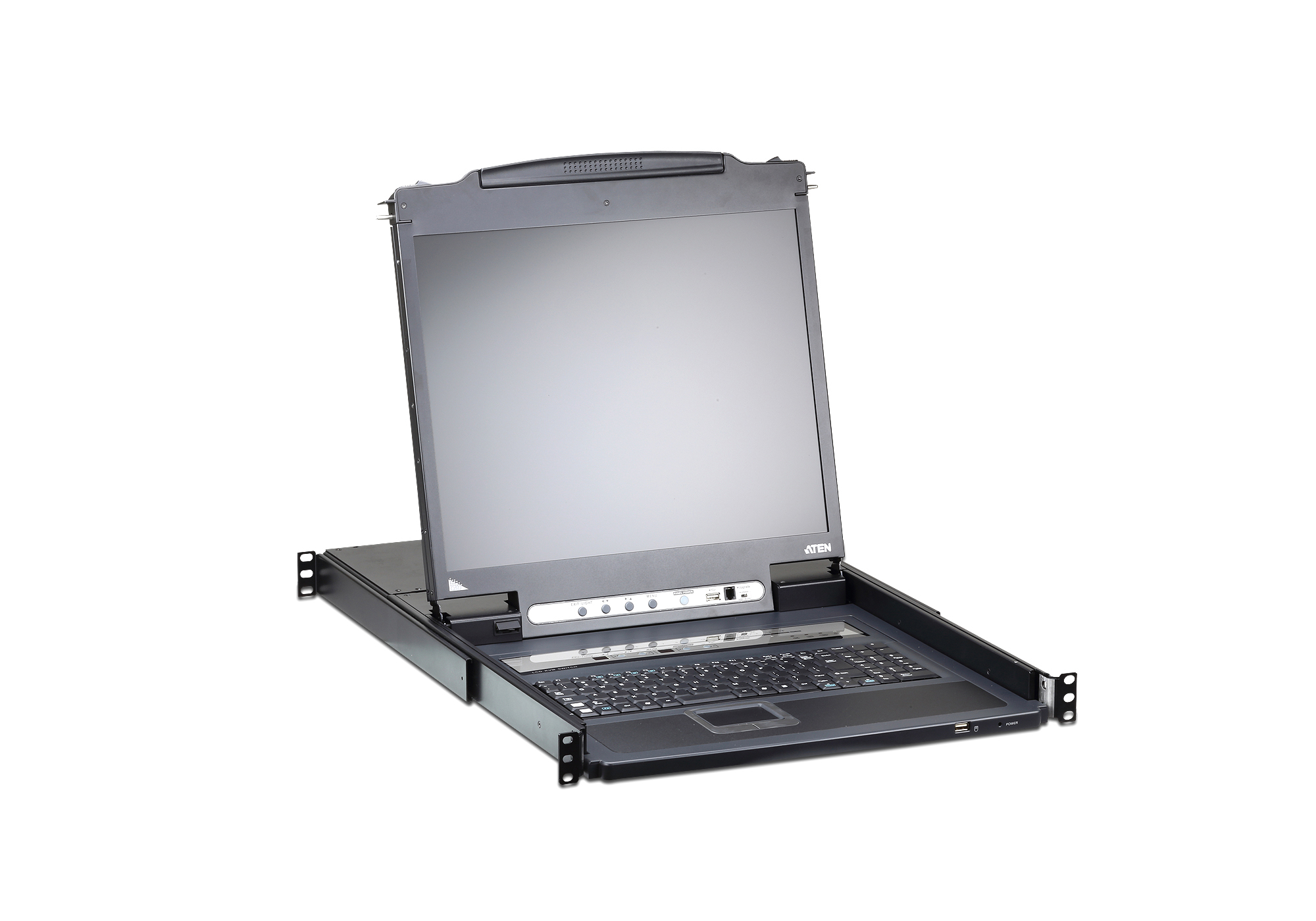 ATEN CL5708IM - 1280 x 1024 Pixel - Eingebauter Ethernet-Anschluss - SXGA - Rack-Einbau - 27,7 W - 1U