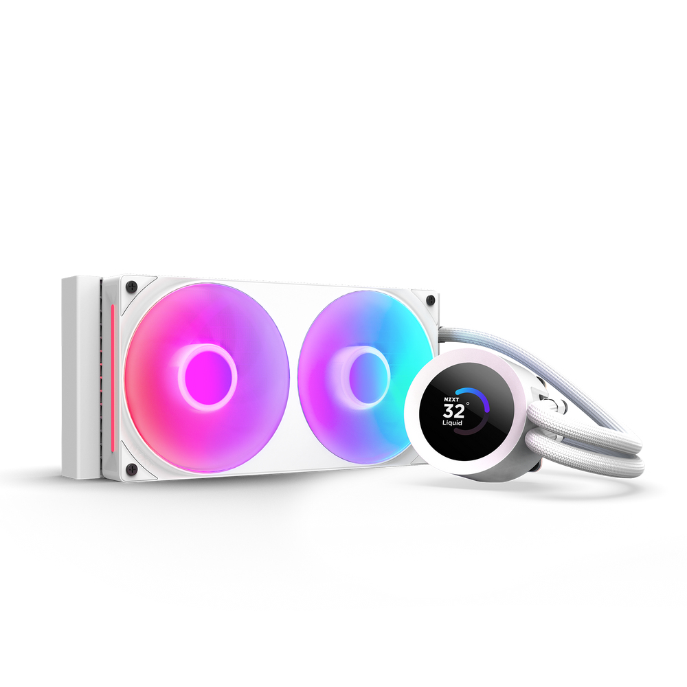 NZXT Kraken Plus RGB 240 Processeur Refroidisseur de liquide tout-en-un 12 cm Blanc
