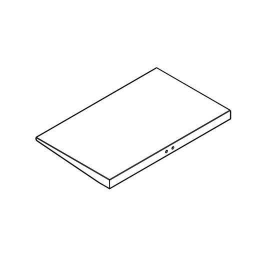 Hagor 3235 accessorio per carrello multimediale Nero Mensola regolabile