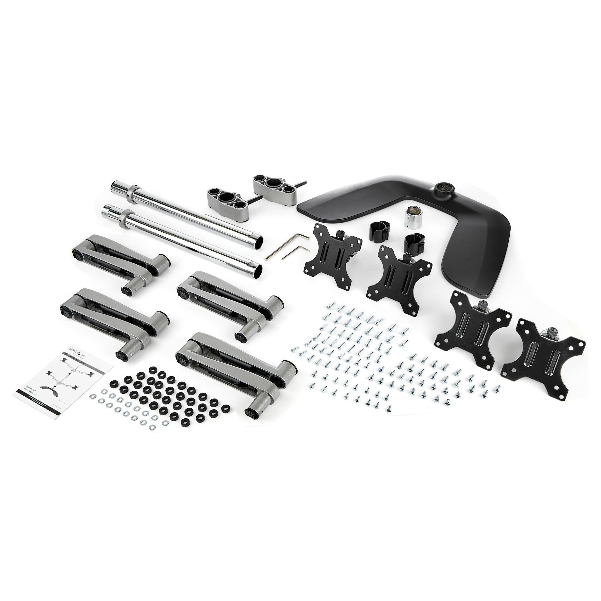 StarTech.com Base Soporte de Escritorio para 4 Monitores - Articulado - En Acero y Aluminio