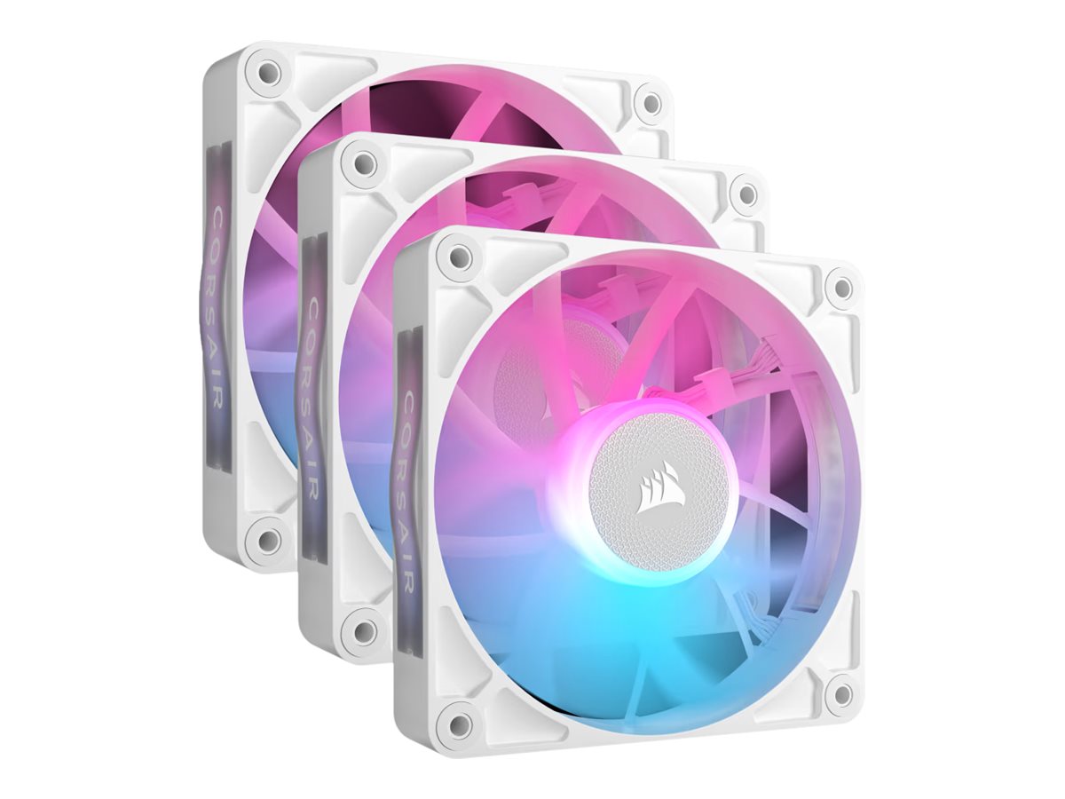 Corsair RX RGB Series iCUE LINK RX120 White 120mm Fan Triple Kit