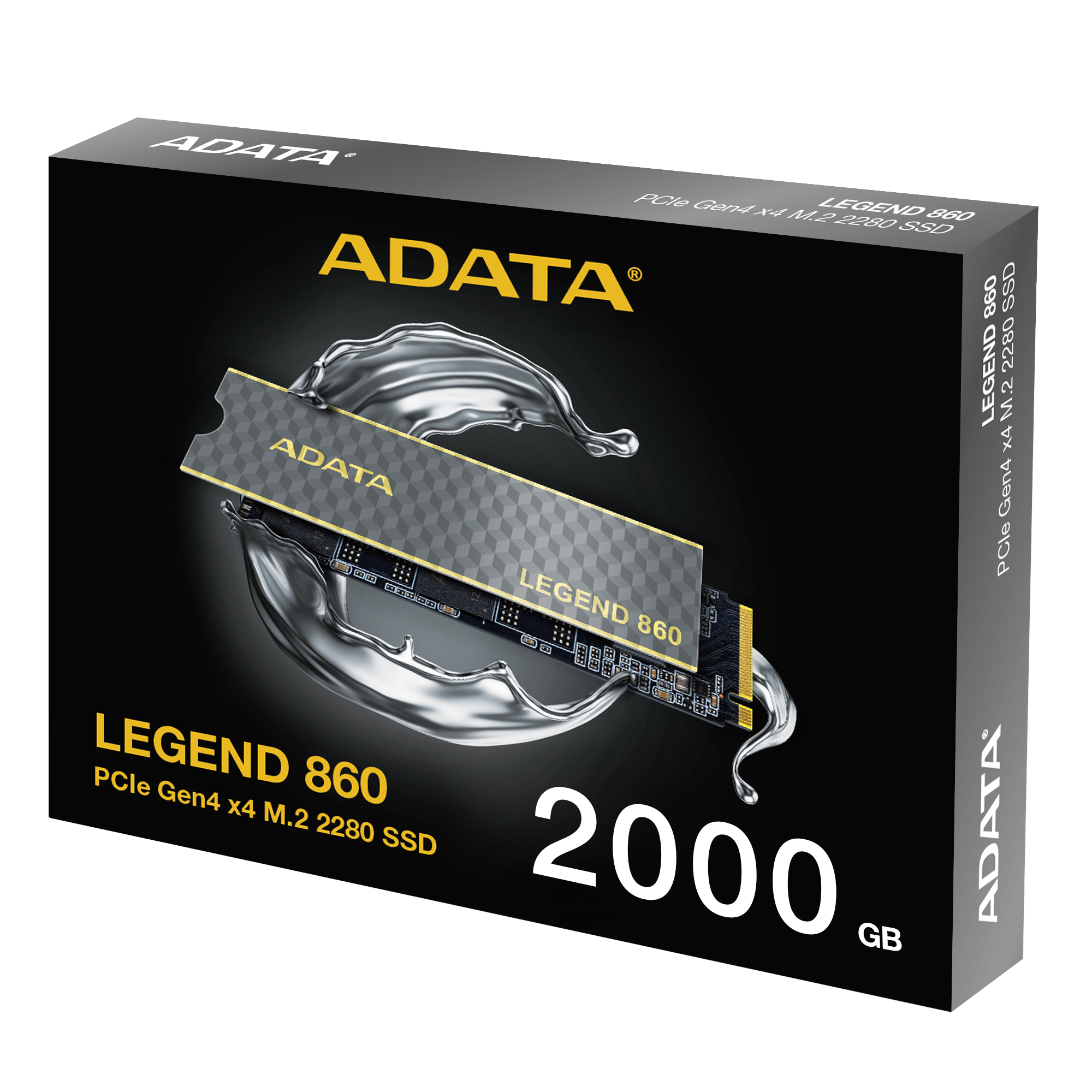 ADATA Legend 860 - SSD - 2000 GB - intern - M.2 2280 - PCIe 4.0 x4 (NVMe)