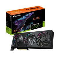 GIGABYTE AORUS GeForce RTX 5060 Ti ELITE 16G Tarjeta Grfica 16 GB GDDR7, 128 bits, PCI-E 5.0, 2722 MHz Frecuencia del ncleo, 3 x DisplayPort, 1 x HDMI, GV-N506TAORUS E-16GD