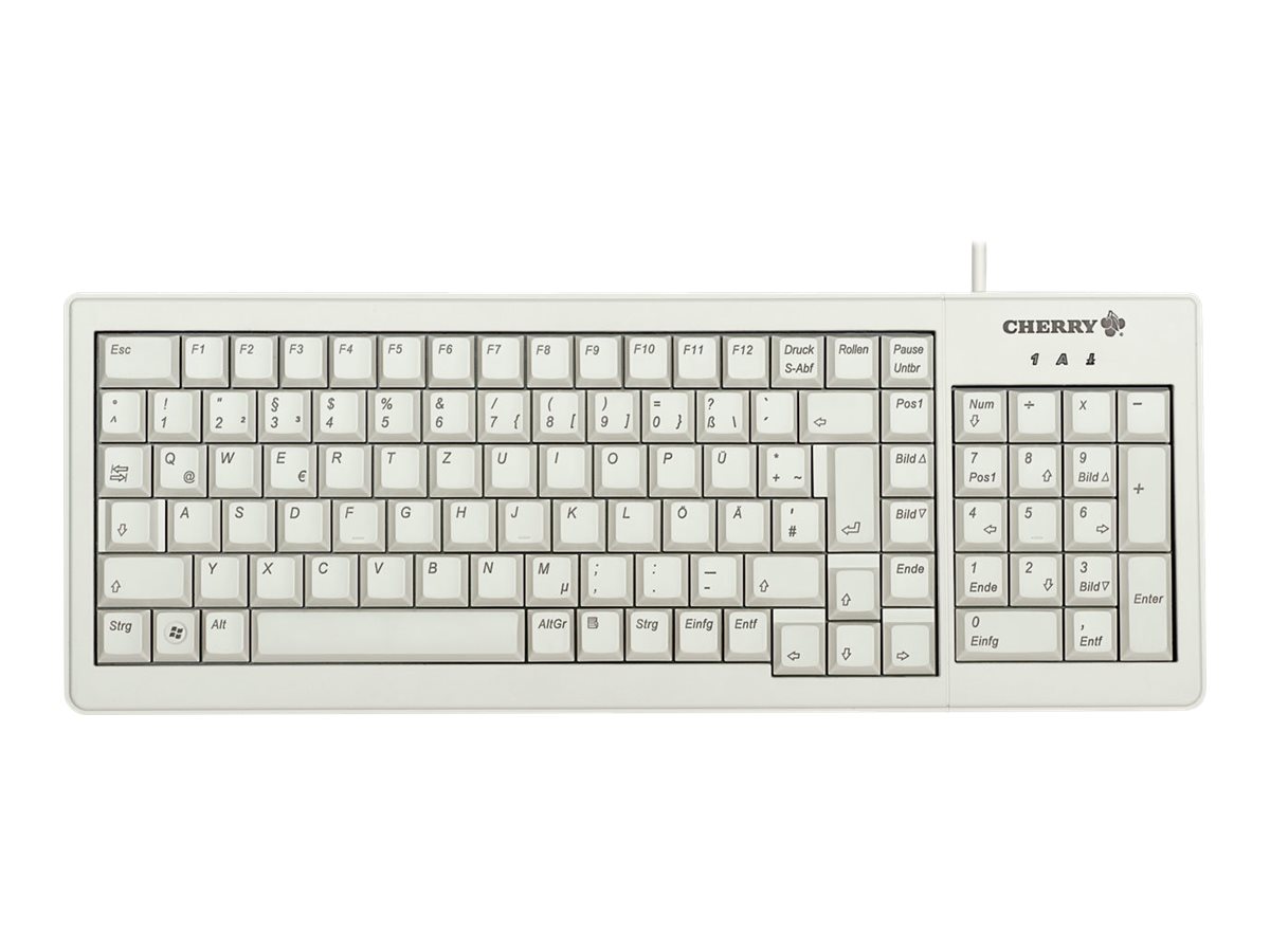 CHERRY XS G84-5200 clavier USB + PS/2 AZERTY Fran�ais Gris