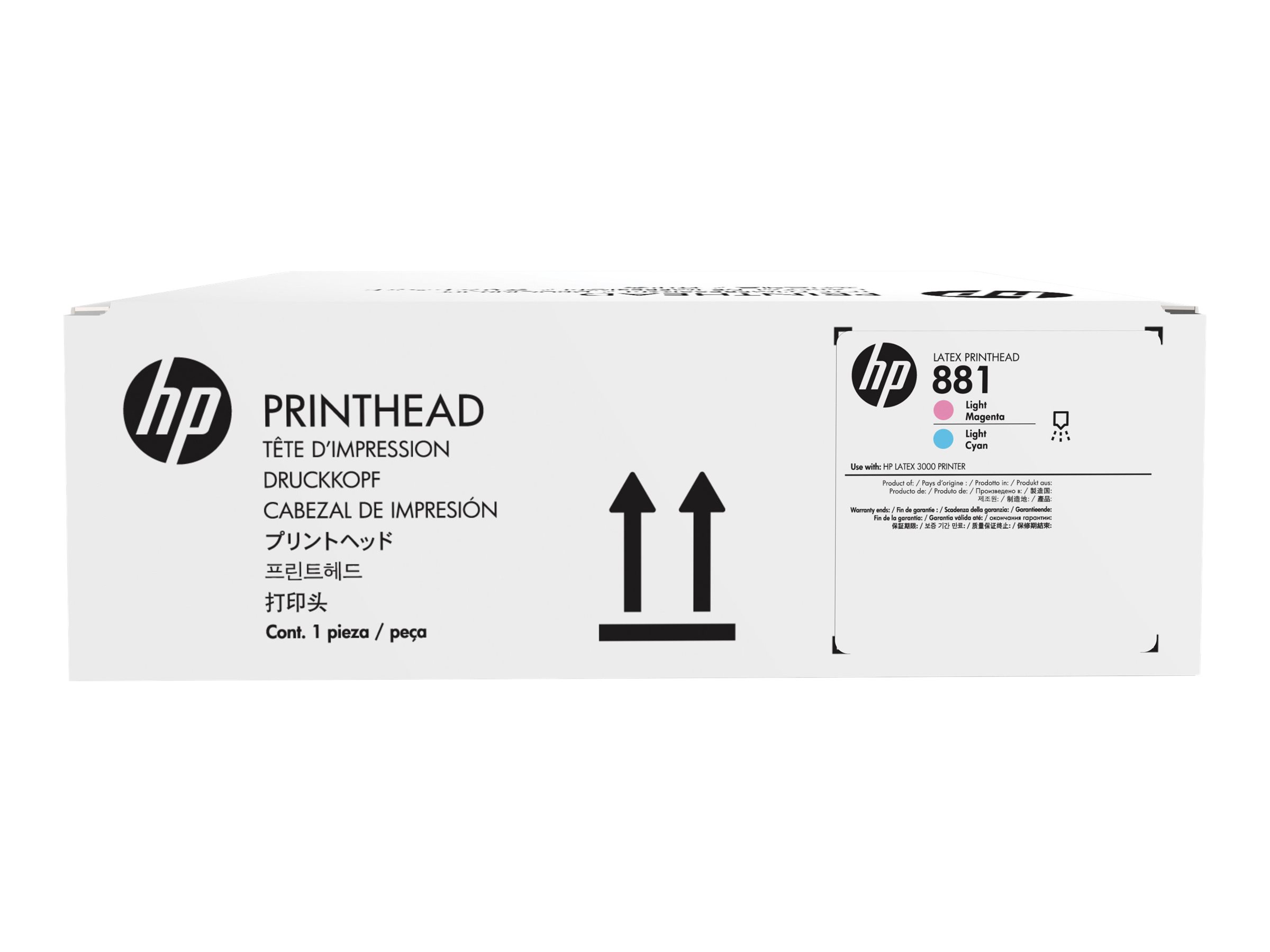 HP 881 tte dimpression latex magenta clair/cyan clair