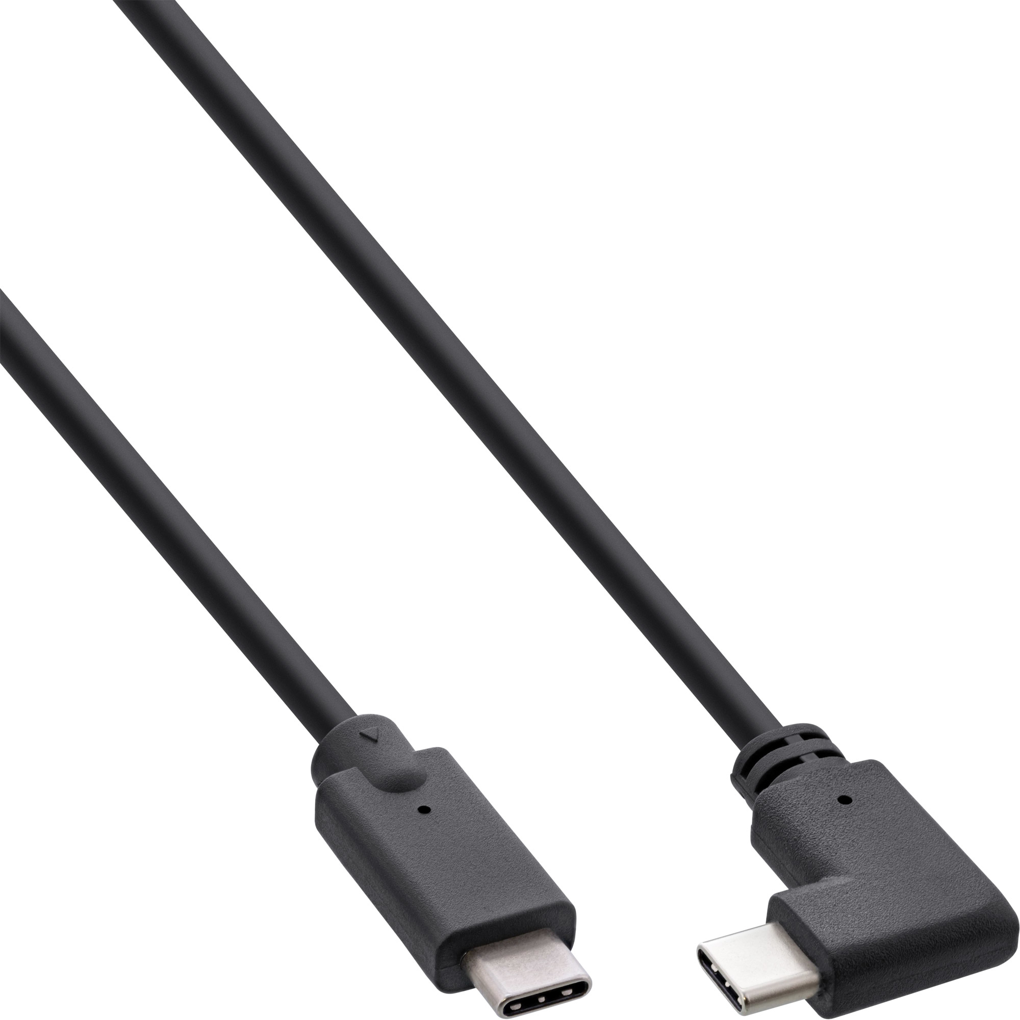 InLine USB 3.2 Gen.2 cable, USB Type-C male/male angled, black, 1.5m