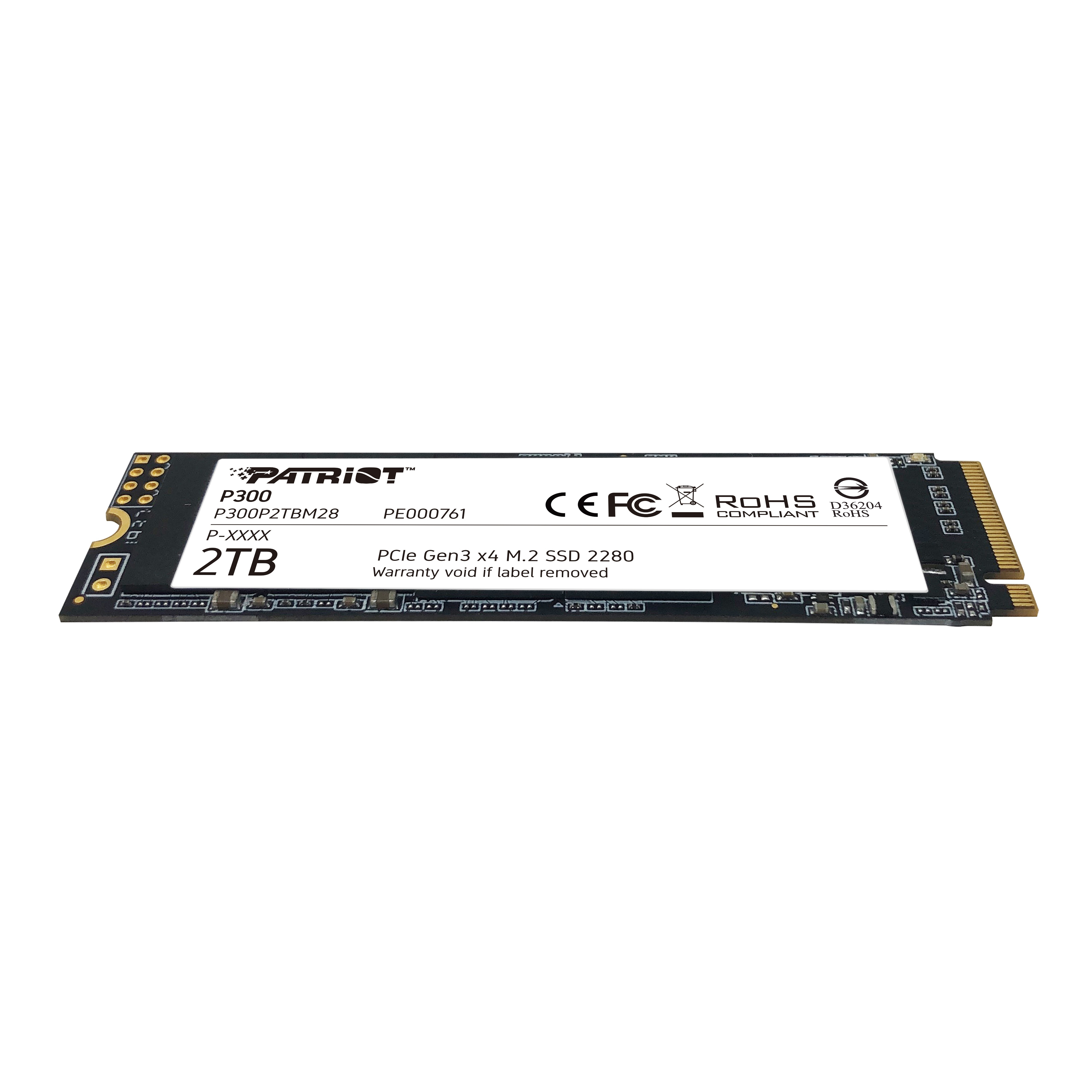 PATRIOT P300 - SSD - 2 TB - intern - M.2 2280 - PCIe 3.0 x4 (NVMe)