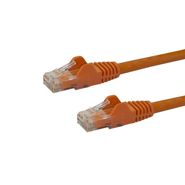 StarTech.com 0,5m Cat6 Snagless RJ45 Ethernet Netzwerkkabel - Orange - 50cm Cat 6 UTP Kabel - Netzwerkkabel - RJ-45 (M)