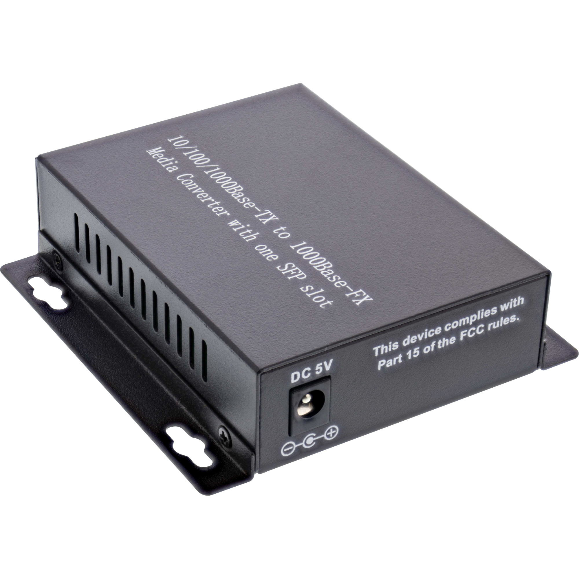 InLine Medienkonverter - GigE - 10Base-T, 1000Base-FX, 100Base-TX, 1000Base-T - RJ-45 / SFP (mini-GBIC)
