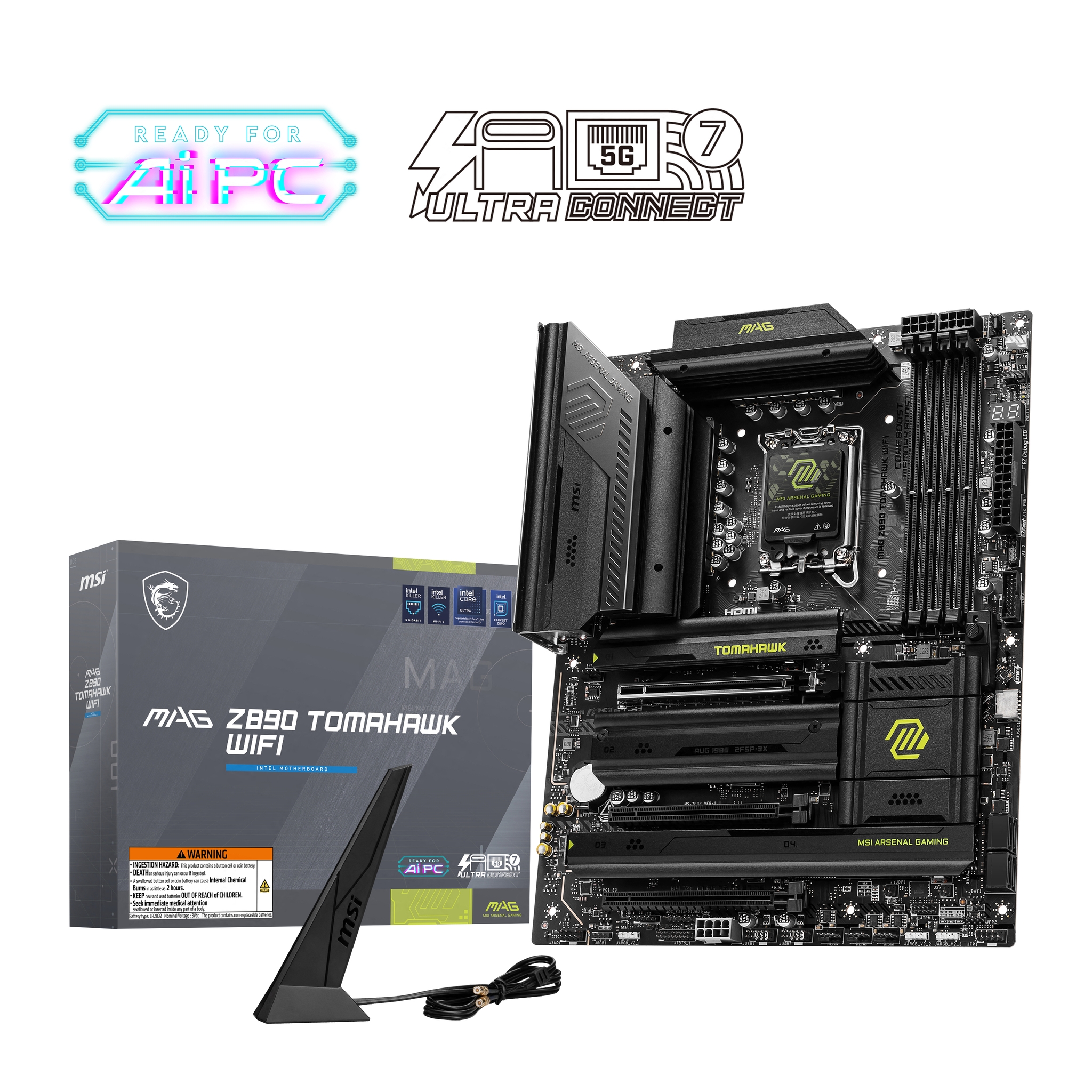 MSI MAG Z890 TOMAHAWK WIFI placa base Intel Z890 LGA 1851 (Socket V1) ATX