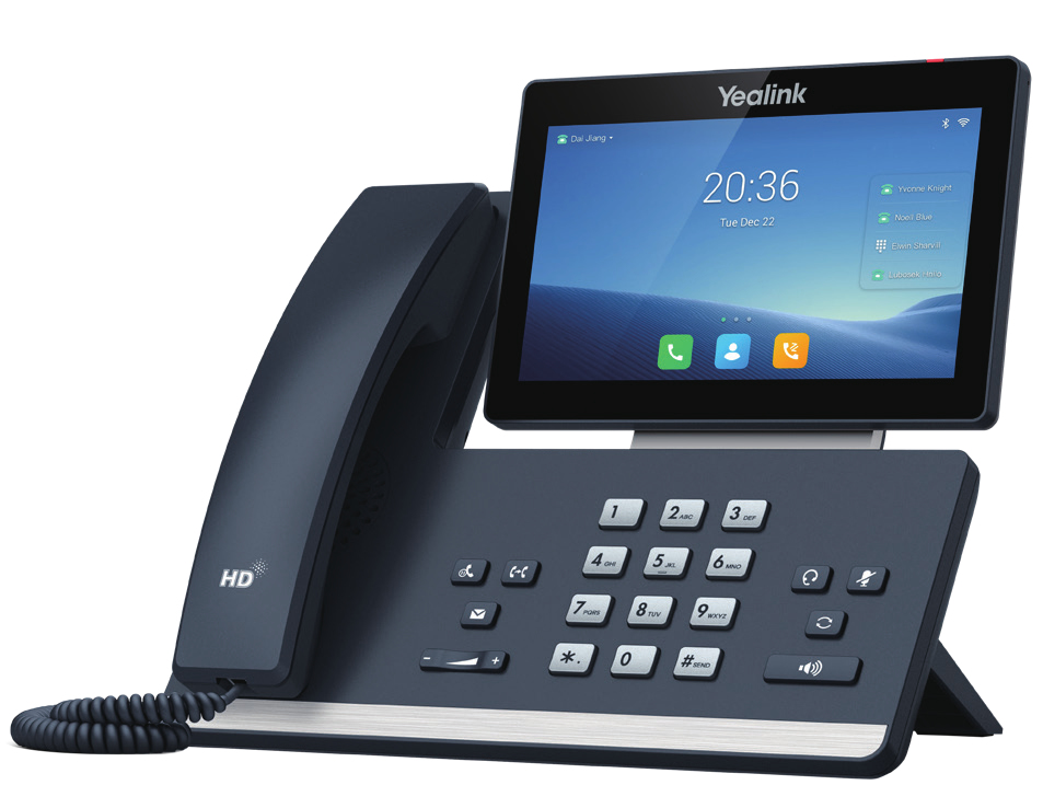 Yealink SIP-T58W t�l�phone fixe Gris LCD Wifi