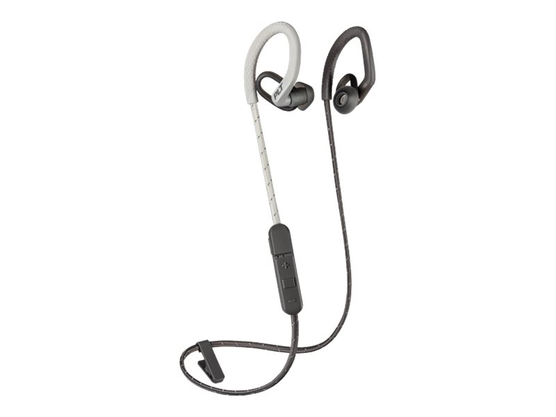 POLY BackBeat Fit 350 Auricolare Wireless A clip, In-ear Sport Bluetooth Grigio, Bianco