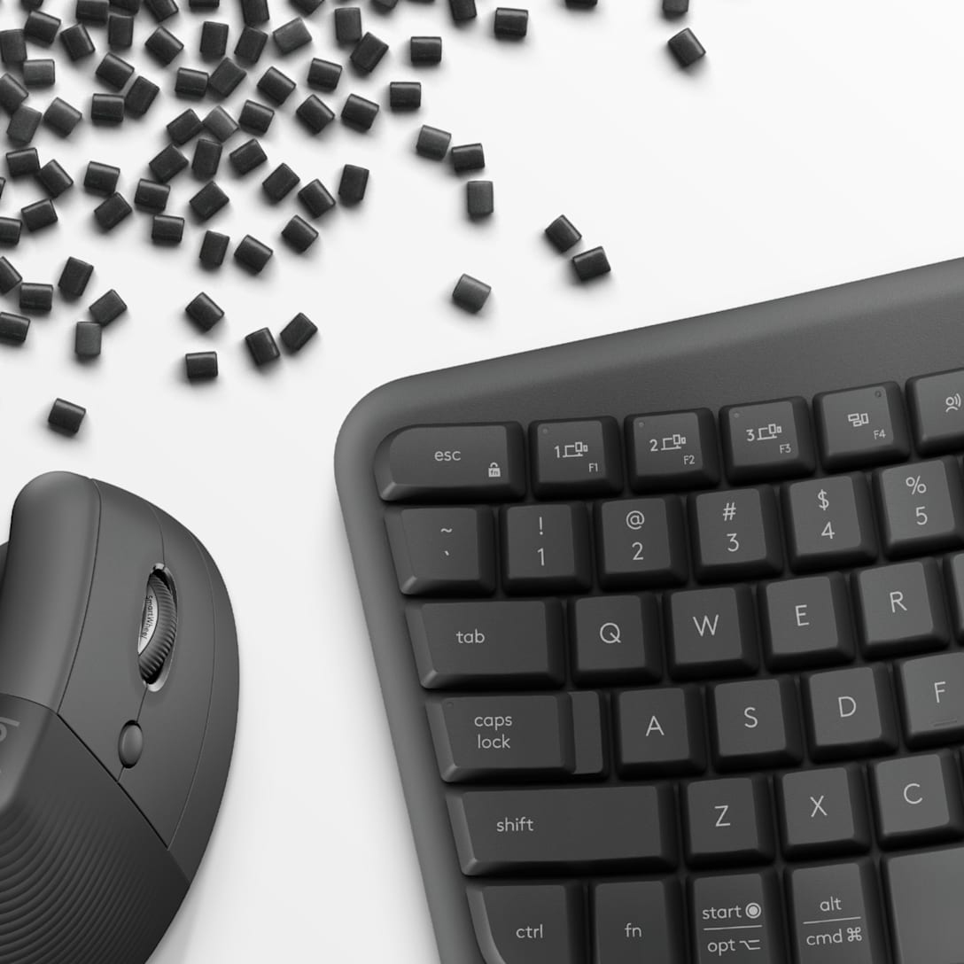Logitech Wave Keys and Lift Combo clavier Souris incluse Universel Bluetooth QWERTZ Allemand Graphite