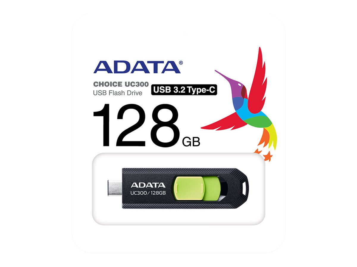 ADATA UC300 unit flash USB 128 GB USB tipo-C 3.2 Gen 1 (3.1 Gen 1) Nero, Verde