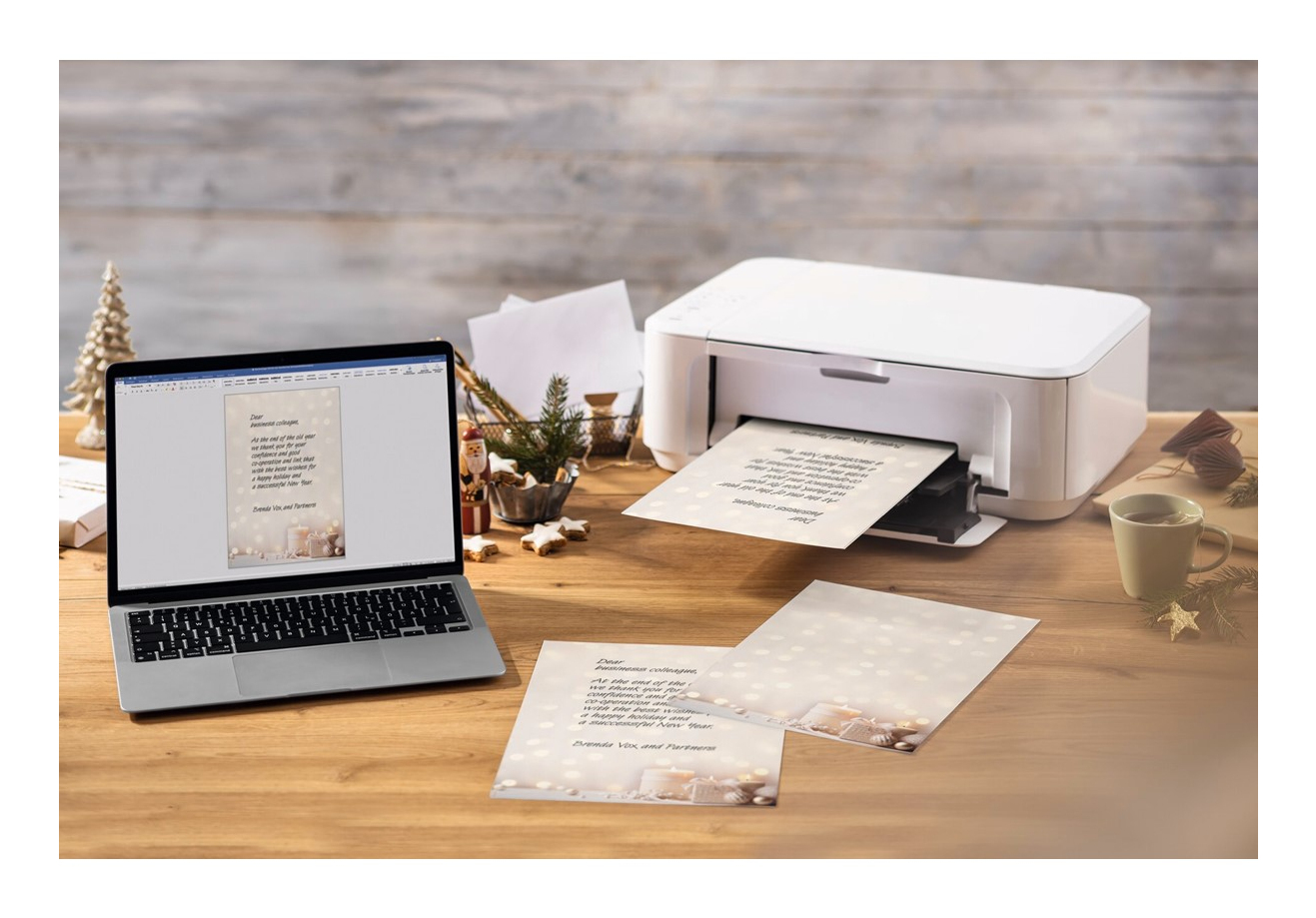 Sigel Weihnachtsbriefpapier Golden Glow Motiv DIN A4 - 90 g/m� - A4