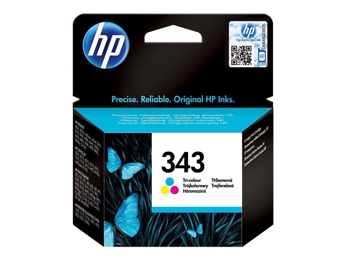 HP 343 Tri-color Original Ink Cartridge