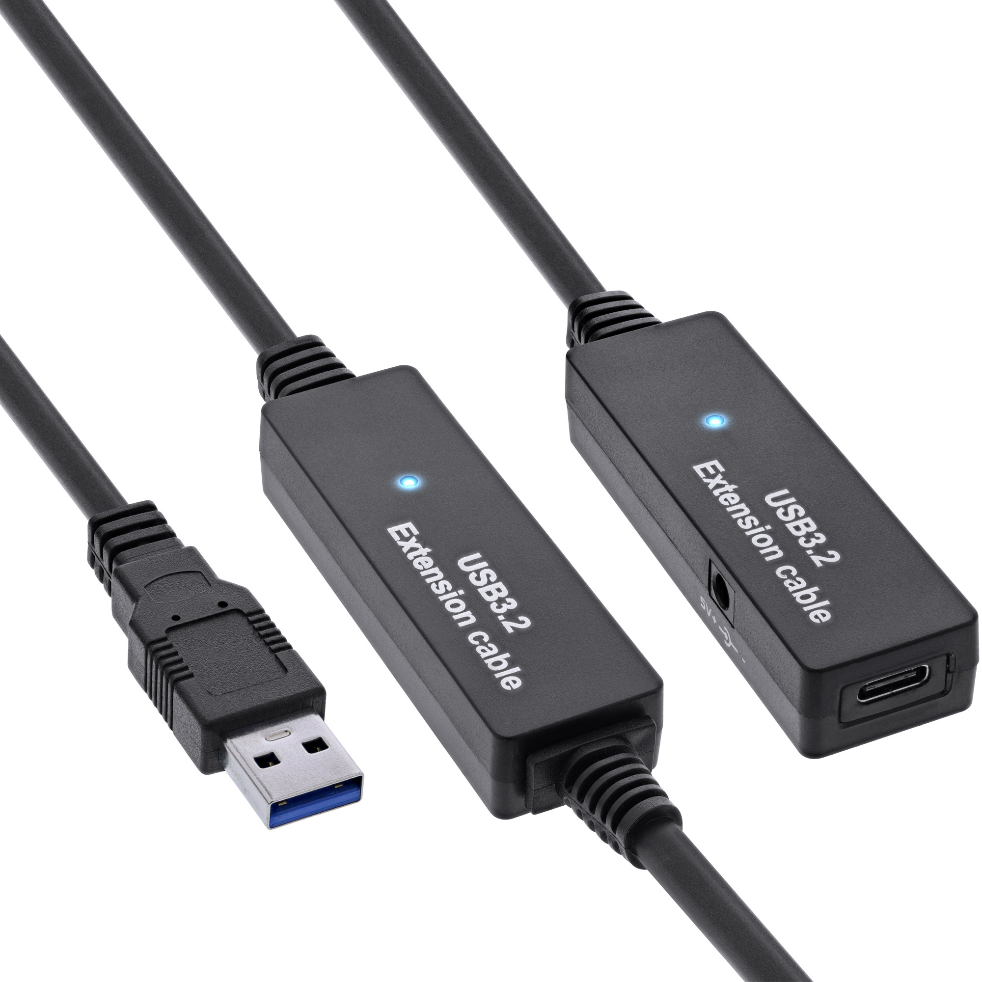 InLine 35655B cable USB USB 3.2 Gen 1 (3.1 Gen 1) 10 m USB A USB C Negro