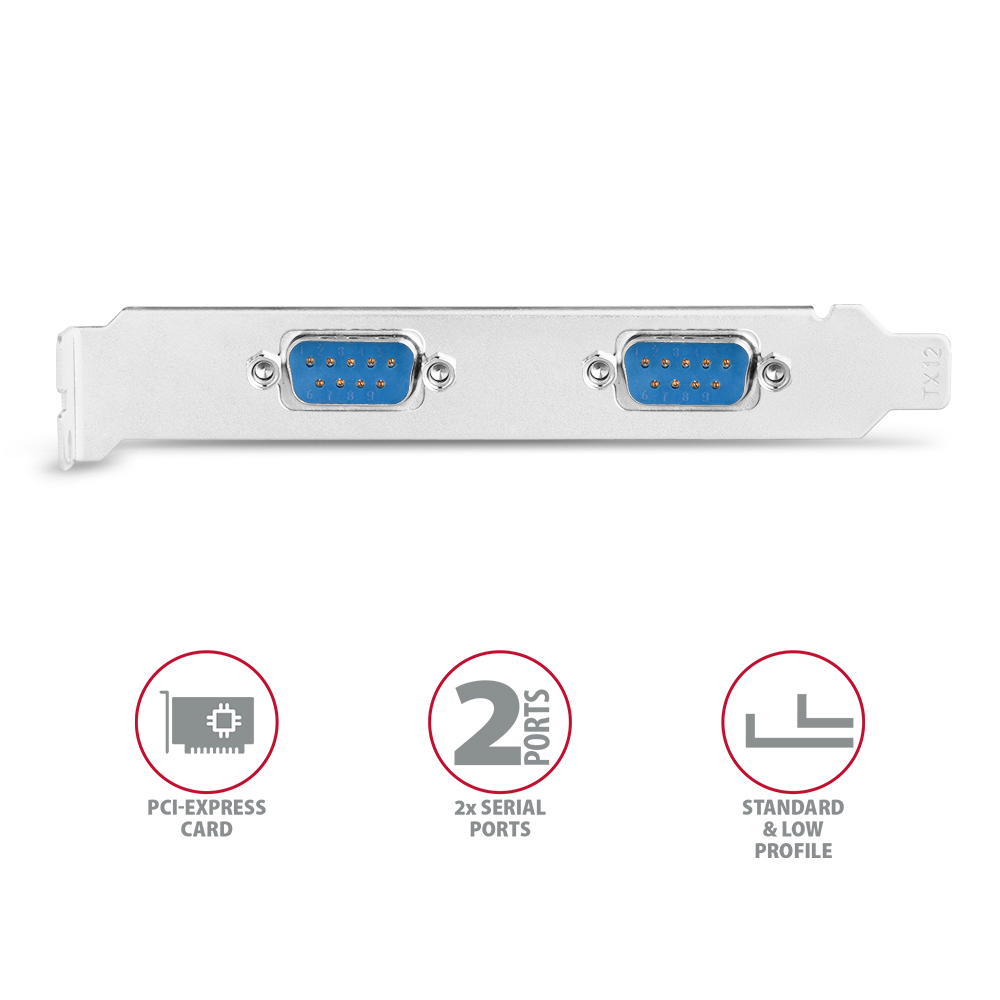 Axagon PCEA-S2N scheda di interfaccia e adattatore Interno RS-232