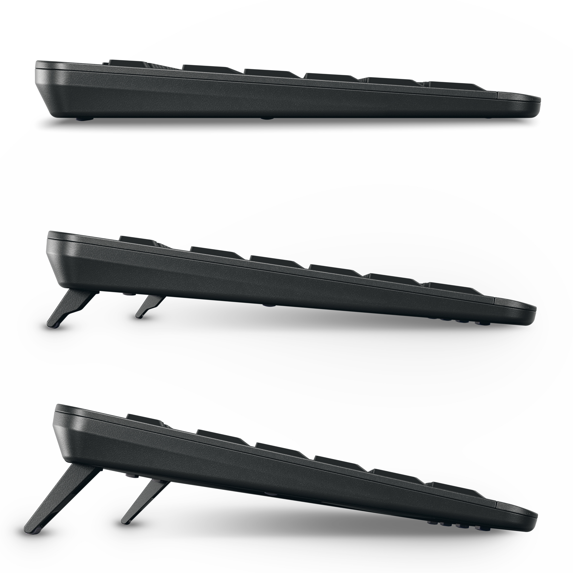 CHERRY Stream keyboard ultimate teclado Hogar / Oficina USB + RF Wireless + Bluetooth QWERTY Ingl�s Negro