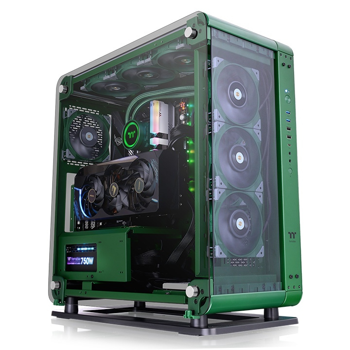 Thermaltake Core P6 TG - Mid tower - SSI CEB - Seitenteil mit Fenster (gehrtetes Glas)
