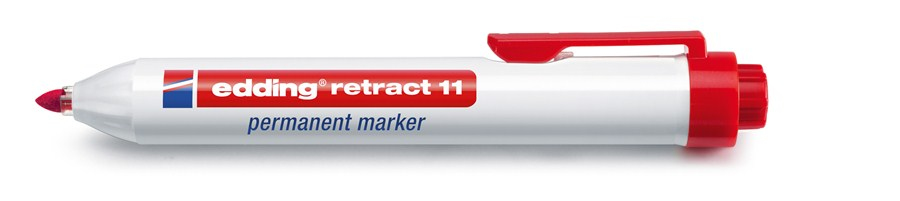 Edding retract 11 marcatore permanente Tipo di punta Rosso