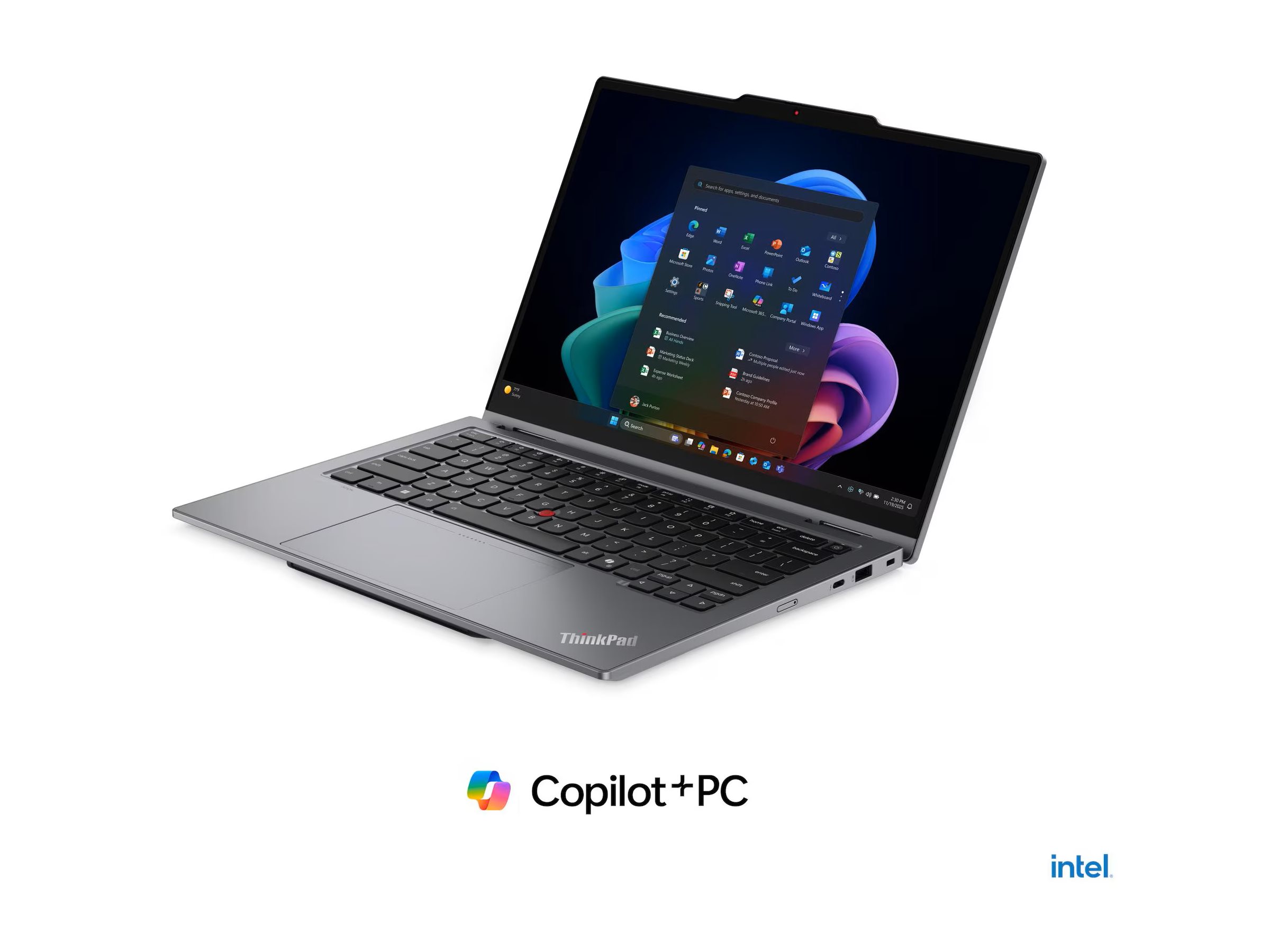 Lenovo ThinkPad X1 2-in-1 Gen 11 21V9 - Aura Edition - Flip-Design - Intel Core Ultra 7 355 - Evo - Win 11 Pro - Intel Graphics - 32 GB RAM - 1 TB SSD TCG Opal Encryption 2, NVMe - 35.6 cm (14)