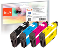 Peach PI200-551 cartuccia dinchiostro 4 pz Compatibile Resa standard Nero, Ciano, Magenta, Giallo