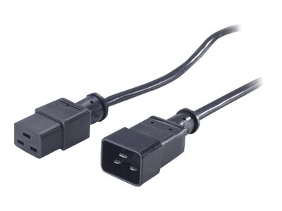 APC PWR Cord C19 - C20, 0.6 m Noir 0,6 m Coupleur C19 Coupleur C20