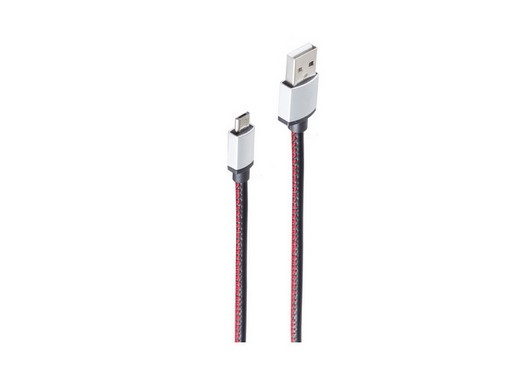 shiverpeaks BS14-50096 cable USB 0,9 m USB 2.0 USB A Micro-USB B Rojo