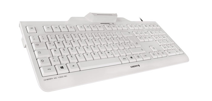 CHERRY KC 1000 SC clavier USB QWERTY Anglais britannique Gris