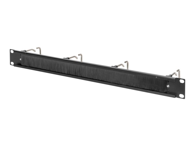 Digitus Cable Management Panel with Steel Rings and Brush Strip for 482.6 mm (19) Cabinets, 1U