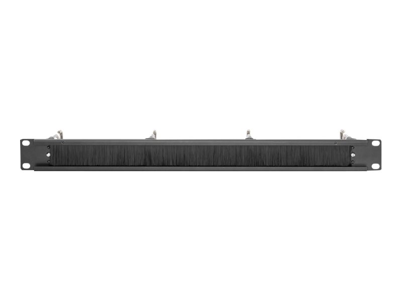 Digitus Cable Management Panel with Steel Rings and Brush Strip for 482.6 mm (19) Cabinets, 1U
