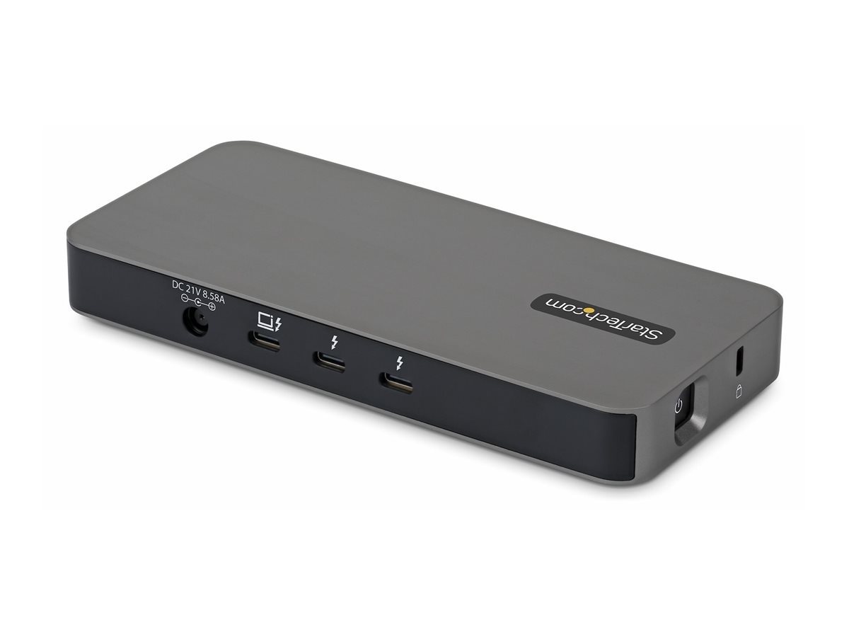 StarTech.com 4-Port Thunderbolt 5 Hub with Thunderbolt Share KVM, 80/120Gbps, 8K Multi-Display, 140W PD, USB-A 10Gbps, TB4 & USB4, MacBook M4 Pro M4 Max M5
