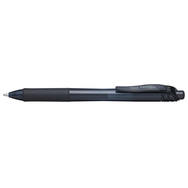Pentel Energel X 1.0 Bol�grafo retr�ctil con clip Negro 1 pieza(s)