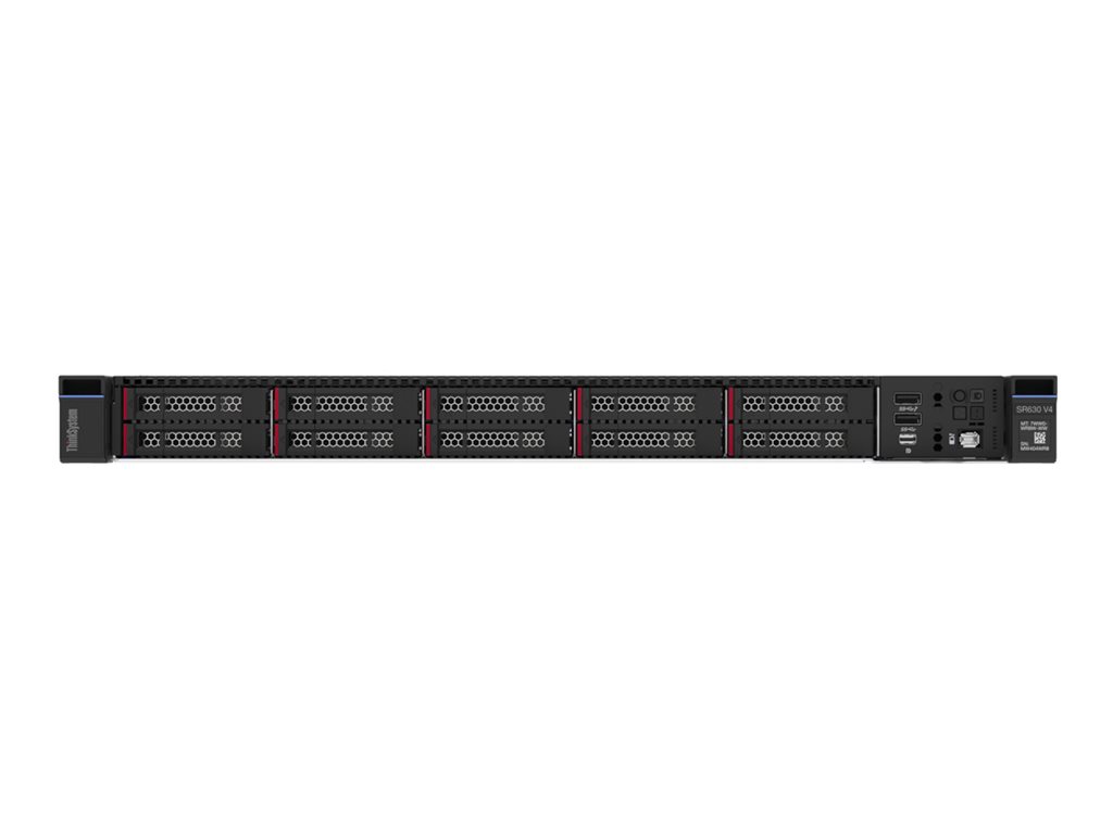 Lenovo ThinkSystem SR630 V4 7DG9 - Server - Rack-Montage - 1U - zweiweg - 1 x Xeon 6515P / 2.3 GHz - RAM 32 GB - SATA/SAS - Hot-Swap 6.4 cm (2.5)