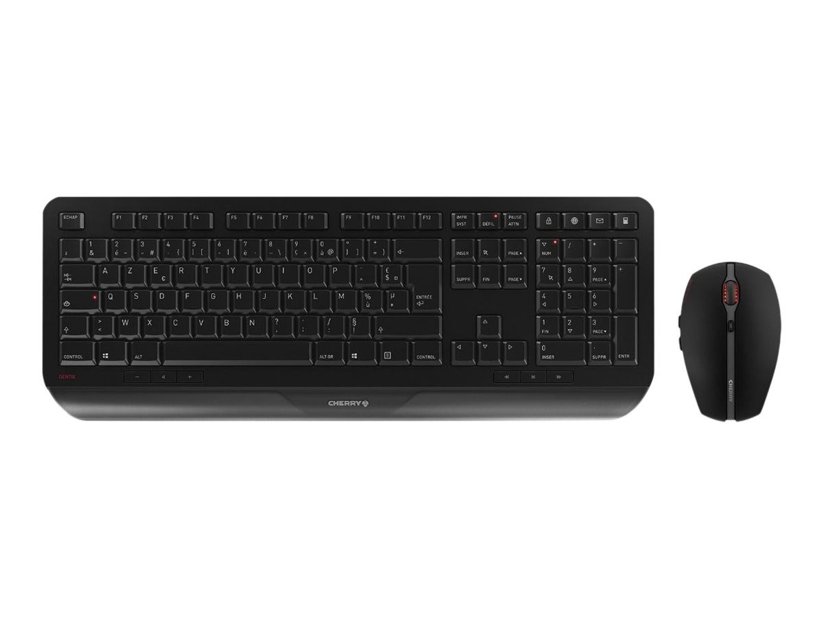 CHERRY Gentix Desktop teclado Rat�n incluido RF inal�mbrico AZERTY Belga Negro