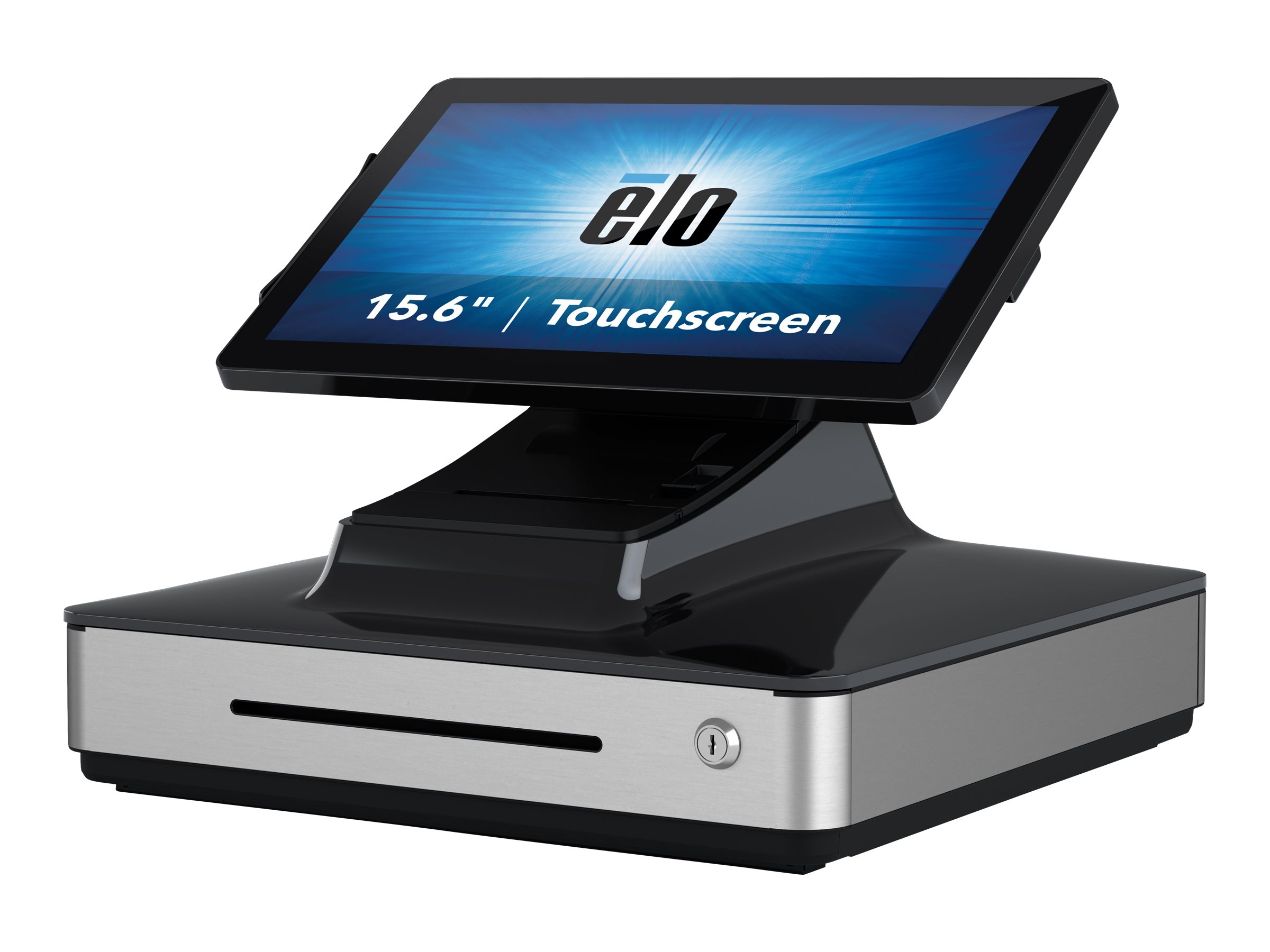 Elo Touch Solutions Elo PayPoint Plus - All-in-One (Komplettlsung) - 1 x Core i5 8500T / 2.1 GHz - RAM 8 GB - SSD 128 GB - UHD Graphics 630 - WLAN: 802.11a/b/g/n/ac, Bluetooth 5.0 - Win 10 IoT LTSB - Monitor: LED 39.6 cm (15.6)