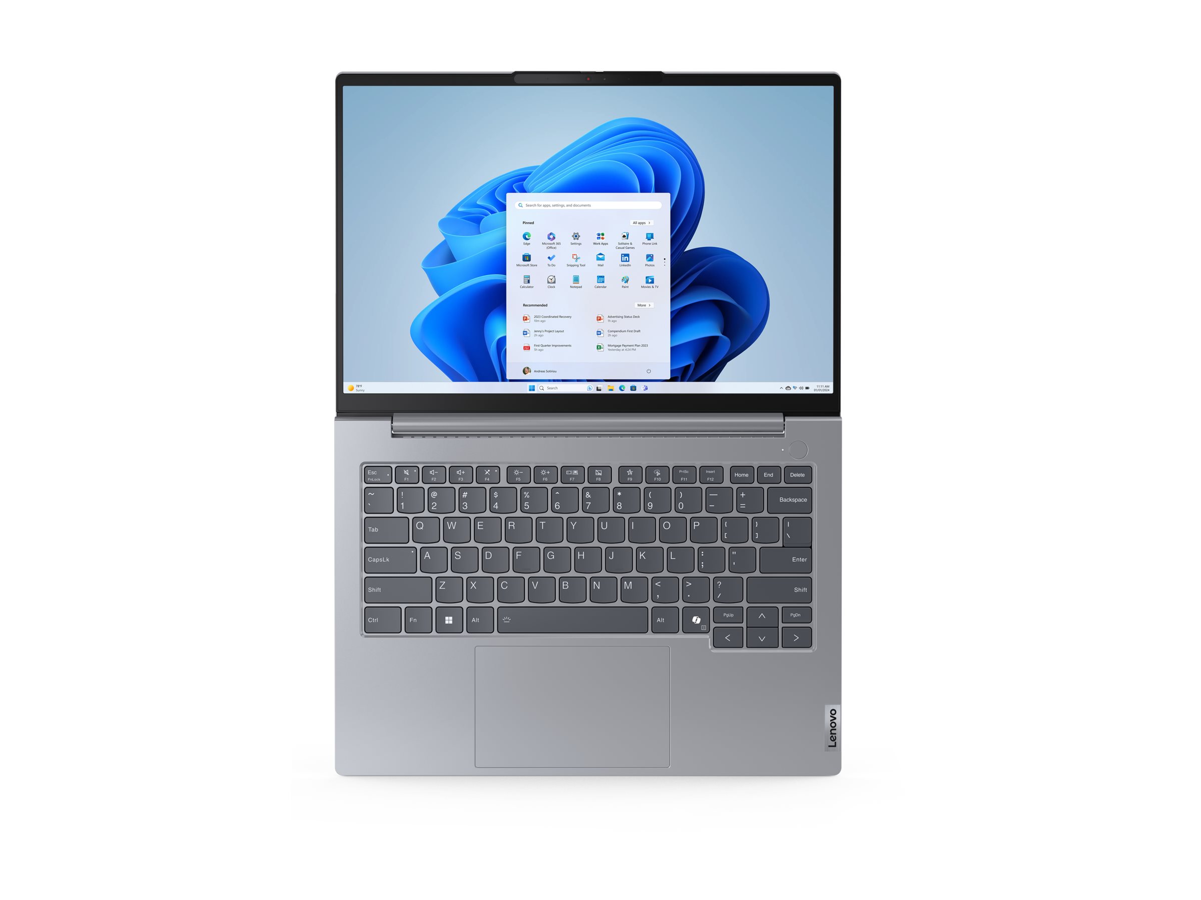 Lenovo ThinkBook 14 G7 ARP 21MV - 180�-Scharnierdesign - AMD Ryzen 7 7735HS / 3.2 GHz - Win 11 Pro - Radeon 680M - 32 GB RAM - 1 TB SSD NVMe - 35.6 cm (14)