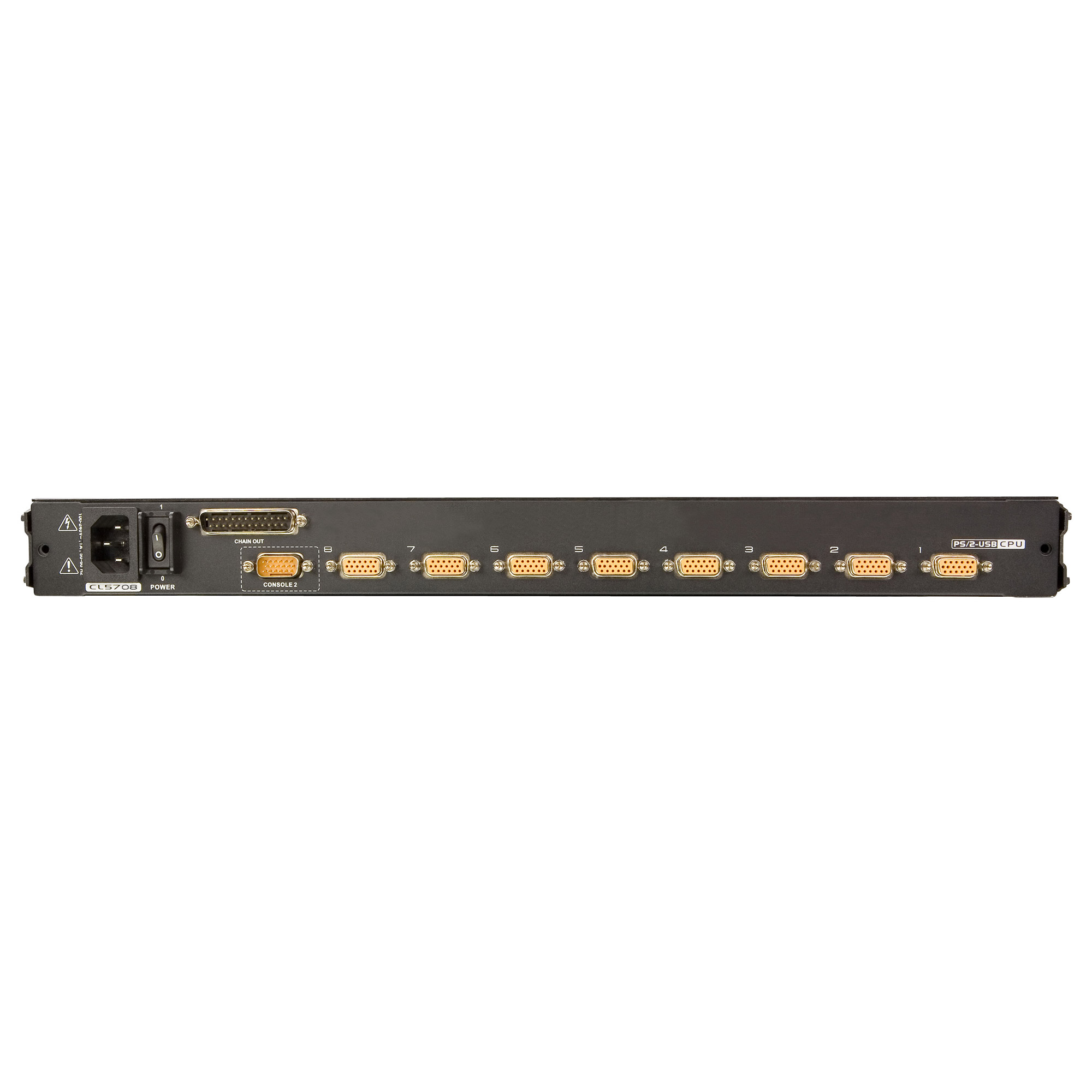 ATEN CL5708M commutateur �cran, clavier et souris Grille de montage Noir