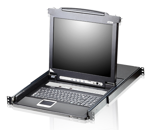 ATEN CL5708M commutateur �cran, clavier et souris Grille de montage Noir