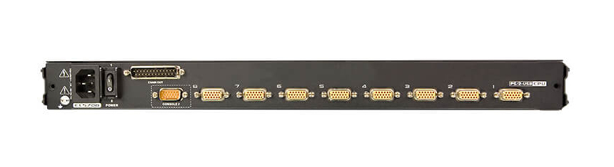ATEN CL5708M commutateur �cran, clavier et souris Grille de montage Noir