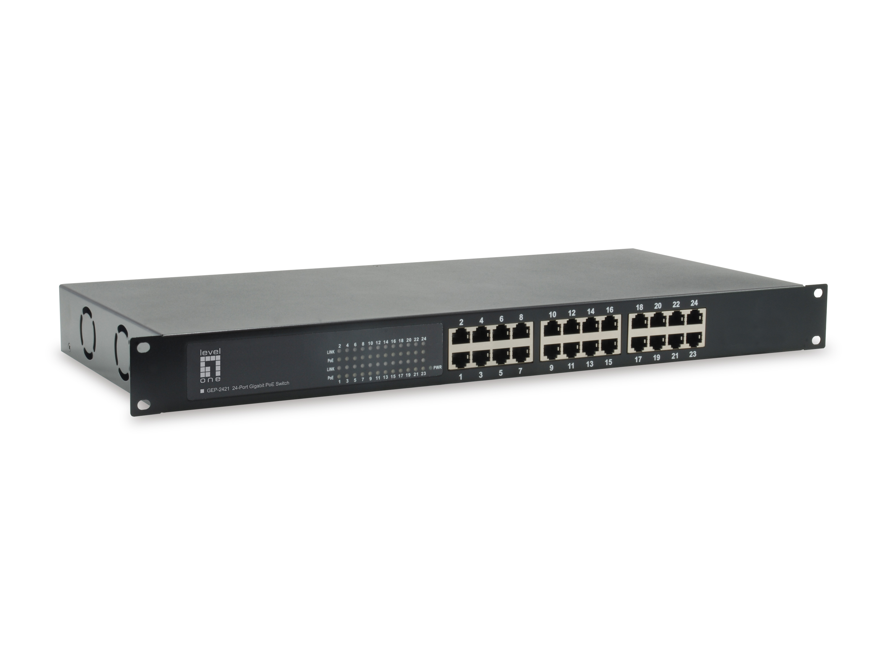 LevelOne GEP-2421W630 switch No administrado Gigabit Ethernet (10/100/1000) Energa sobre Ethernet (PoE) Negro