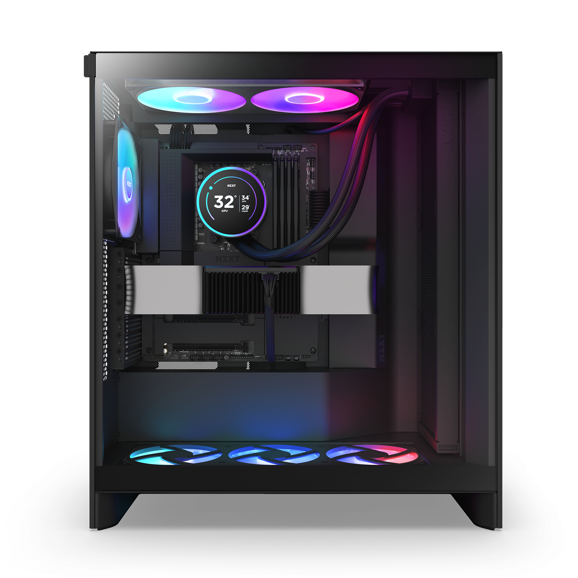 NZXT Kraken Elite 420 RGB Processeur Refroidisseur de liquide tout-en-un 14 cm Noir 1 pi�ce(s)