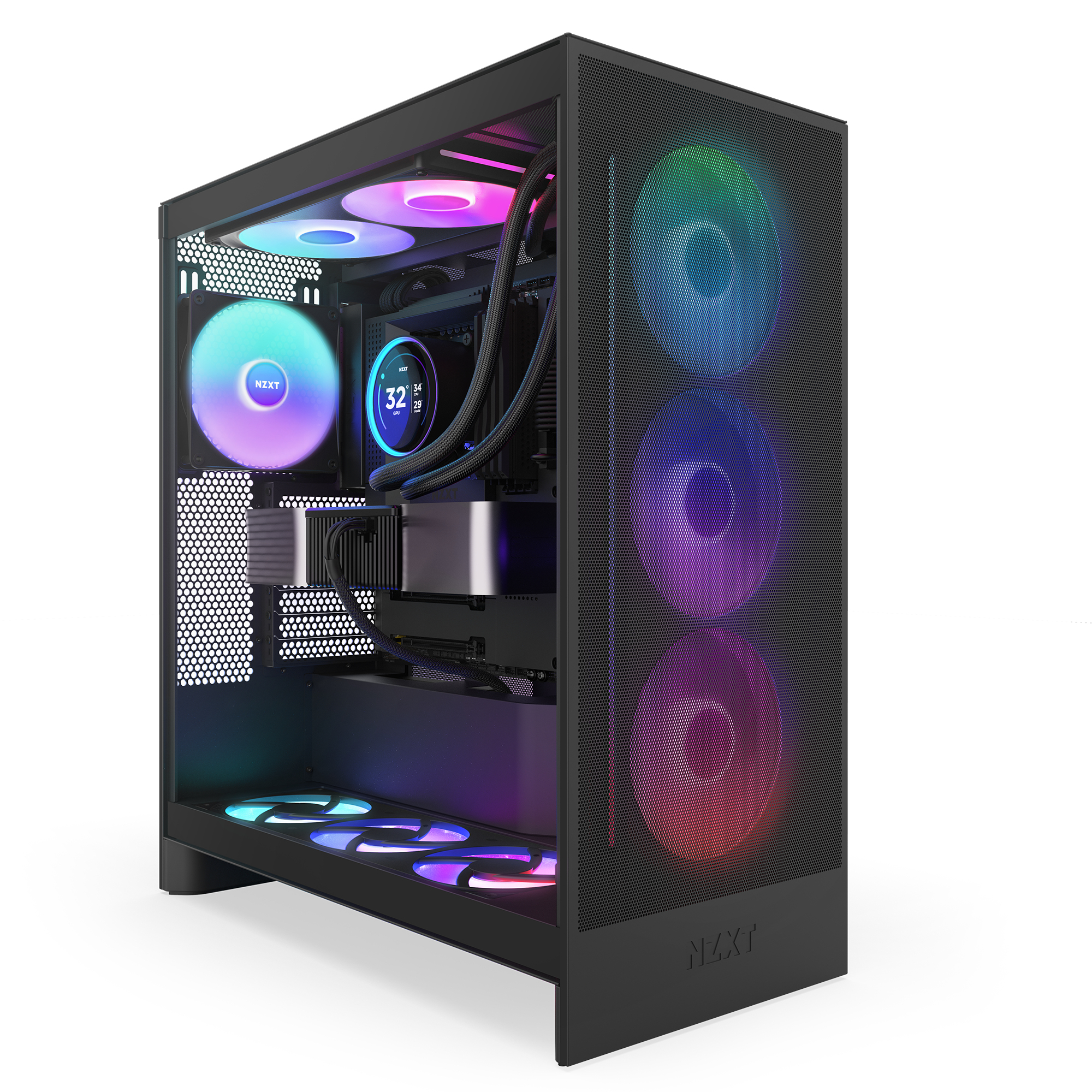 NZXT Kraken Elite 420 RGB Processeur Refroidisseur de liquide tout-en-un 14 cm Noir 1 pi�ce(s)